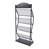 Freestanding Metal Magazine Rack 4 Layers Document File Holder Storage Organiser