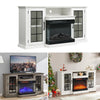 Electric Insert Fireplace Heater Stove &TV Stand Cabinet LED 3Color Fire Remote