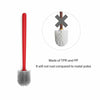 Soft Silicone Bristle Toilet Brush & Holder Bathroom Cleaning Brush WC Set Base