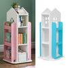 Rotating Kids Childrens Book Shelf MDF Storage Rack Organizer Bookcase Bookshelf