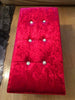 New Quilted Folding Storage Ottoman Seat, Crushed Velvet Toy Storage Box