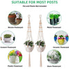 1/2/3X Macrame Plant Hanger Hanging Planter Basket Flower Pot Holder Cotton Rope