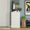 Chest of Drawers White Bedroom Furniture Hallway Tall Wide Storage 5 Drawer