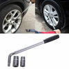 Extendable Wheel Brace Wrench Telescopic Car Van Socket Tyre Nut 17 19 21 23 mm
