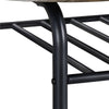Compact Dining Room Set, 3 Piece Kitchen Breakfast Bar Table with Storage Shelf