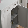 Priano Bathroom White 2 Drawer 2 Door Storage Vanity Cupboard Furniture Unit