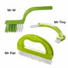 3Pcs Tile Grout Cleaner Brush Scrubber Clean Bathroom Surfaces Tub Tile Interior