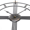 60CM LARGE INDUSTRIAL METAL WALL CLOCK BIG NUMERALS GIANT OPEN FACE DECOR HOME