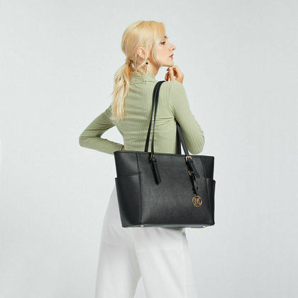 Ladies Designer Shoulder PU Leather Handbag Tote Long Handle Adjustable Fashion