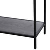 Console Table Worktop Bottom Shelf 2 Drawer Industrial Minimal Style Grey