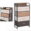 5-Drawer Dresser Chest of Drawers Fabric Storage Cabinet Shelf Bedroom Organizer