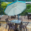 Garden Beach Patio Tilting Tilt Umbrella Parasol Sun Shade UPF 50+ Protection 2M