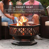Fire Pit Large Firepit Outdoor Brazier Garden Party BBQ Round Stove Patio Heater