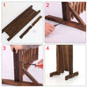 Expanding Portable Wooden Dog Fence Screen Puppy Pet Freestanding Trellis Gate