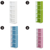 Furinno Luder 5-Tier Reversible Color Open Shelf Bookcase Office Home Storage