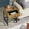 Bedside Table Side Table Nightstand 1-Drawer Table for Living Room/Bedroom