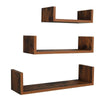 Set of 3 Floating Wall Shelves Picture Ledge Display Rack Bookcase Hanging Shelf