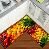 New 3D Non Slip Mat Machine Washable Kitchen Rug Entrance hall back Fruit mats
