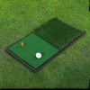 Golf Double Swing Pad Rubber Sole Golf Practice Hitting Mats Simulation Lawn