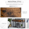 Vintage Glass Console Table Rustic Shelf Storage Industrial Sideboard Drawers