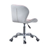 Cushioned Computer Desk Office Chair Chrome Legs Lift Swivel Small Adjustable UK