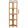 4 Tier Bamboo Corner Stand Shelf Flower Home Garden Plant Display Storge Racks