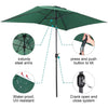 Rectangle Garden Patio Sun Parasol Outdoor Sunshade Umbrella Crank Tilt 3M