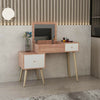 Wooden Dressing Table With Mirror Vanity Table Bedroom Makeup Desk Write Desk