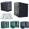 Galvanized Garden Shed Metal Apex/Flat Roof Outdoor Storage With Free Foundation