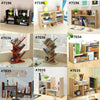 Wooden Desk Bookshelf Desktop Storage Organizer Display Rack Bookcase Shelf ~UK