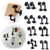 2Pcs Pipe Shelf Brackets Industrial Iron Rustic Wall Floating Shelves Supports