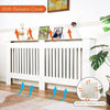 Extra Tall White Radiator Cover Grill Shelf Standing Room Bedroom Lounge Porch