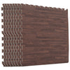 Brown Wood Effect Interlocking Floor Mats Eva Soft Foam Gym Yoga Kids Play Mat