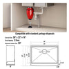30" Top Mount Farmhouse Kitchen Sink Single Bowl Basin 304 Stainless Steel
