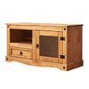 Corona TV Stand Solid Pine Straight Corner Cabinet Media Entertainment Unit