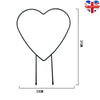 Iron Garden Plant Support Stake Stand Heart-shaped Round Vine Climbing Rack