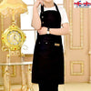 Women canvas Apron with Pockets Butcher Craft Baking Chefs Kitchen Cooking BBQ