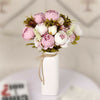 13 Heads Silk Peony Artificial Flowers Peony Wedding Bouquet Home Party Decor