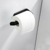 Black Modern Bathroom Wall Accessories Square Toilet Roll Paper Holder Rack UK (Black)