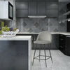2er Barstool Breakfast stool Metal+Velvet Counter Bar Chair Faux Bar Stool