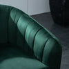 Forest Green Living Room Lounge Club Lobby Tufted Armchair Accent Chair Retro