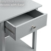 Bedside Table Bedroom Cabinet Nightstand With Drawer & Shelf Christow