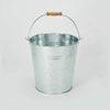 12L Galvanise Heavy Duty Strong Metal Bucket Steel Wooden Handle Buckets Ash Pan