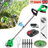 21V Cordless Strimmer Grass Trimmer Cutter Garden Edger Electric Li-Ion Battery