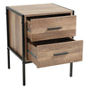 Industrial 1/2 Drawers Bedside Cabinet Table Nightstand Storage Bed Living Room