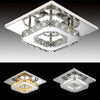 Modern LED Crystal Ceiling Light Minimalist Kitchen Living Room Entrance Lamp UK