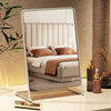 Modern Metal Frame Vanity Tabletop Mirror Free Standing Makeup Dressing Bathroom