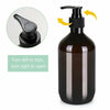 2PC 500ml PET Plastic Lotion Shampoo Shower Gel Soap Dispenser Empty Pump Bottle