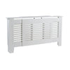 Extending Adjustable White Radiator Cover Wooden MDF Wall Cabinet Slatted Grill