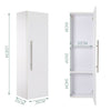 Wooden Bathroom Toiletries Cabinet Wall Hanging 3 Tier Shelf Storage Cupboard UK